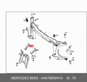 КРОНШТЕЙН БАЛКИ КУЗОВА A4478850914 MERCEDES BENZ