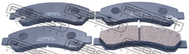 Колодки тормозные дисковые 3001-F1F 3001-F1F FEBEST
