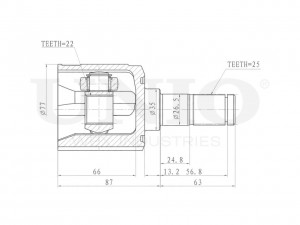 ШРУС внутренний CVJ-30038 UNIO