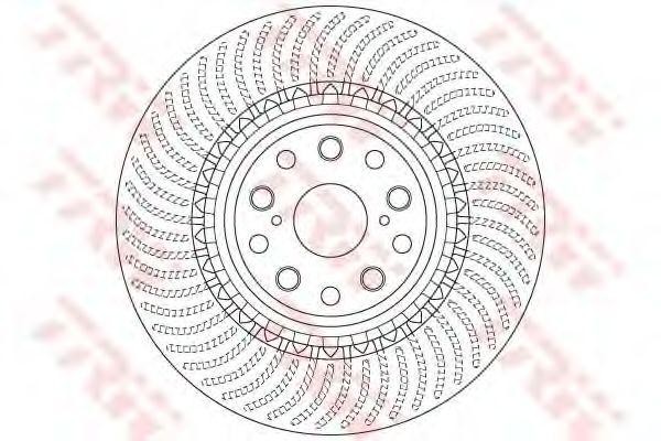 Диск тормозной передн правый LEXUS LS460, 600h (UVF4, USF4) DF6488S DF6488S TRW
