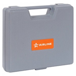 Машинка шлифовальная пневматическая 200мм, 20000об/мин угловая с оснасткой 16 пр ATBR037 AIRLINE