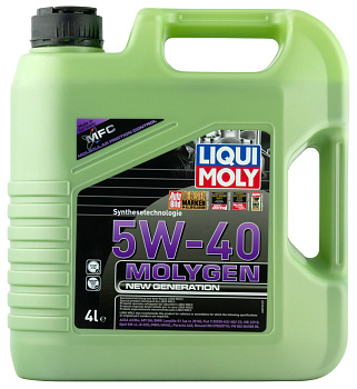 LIQUI MOLY MOLYGEN NEW GENERATION 5W40 4Л API SN/CF, ACEA A3/B4 BMW Longlife-01, 8578 LIQUI MOLY