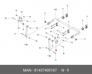 КРОНШТЕЙН 81437400187 MAN
