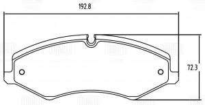 Колодки торм. Land Rover Range Rover Sport (05-) диск. перед. т/с TRW (PF 2389) PF 2389 TRIALLI