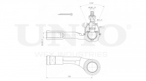 Наконечник рулевой правый SSP-10177 UNIO