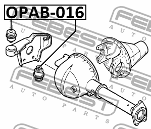 САЙЛЕНТБЛОК ОПОРЫ ДИФФЕРЕНЦИАЛА подходит для OPEL FRONTERA B 1998-2004 OPAB-016 OPAB-016 FEBEST