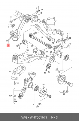 AUDI A4 [B7]/A4 [B8] эксцентриковый WHT 001 679 VAG