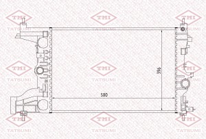 Радиатор охлаждения CHEVROLET Cruze 09- TGA1082 TGA1082 TATSUMI