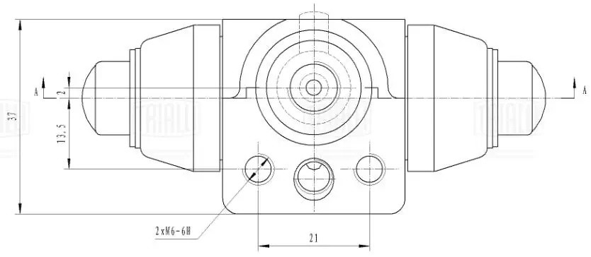 AUDI 80/100/VW PASSAT B3/B4 D=20.64mm / АЛЮМИНИЙ CF2001 TRIALLI