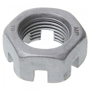 Гайка МАЗ пальца рулевого М24х2 корончатая тефлон MEGAPOWER 90000040 MEGA POWER