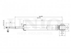 Амортизатор газовый задней подвески SAB-10568 UNIO