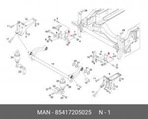 Консоль 85417205025 MAN