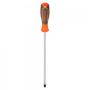 Отвертка шлицевая SL6.0x200мм с эргономичной рукояткой магнитная, пласт.подвес ( ATAW063 AIRLINE