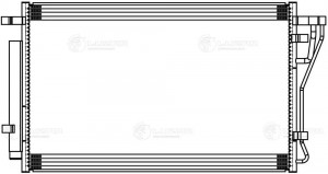 Радиатор кондиц. для а/м Kia K5 (20-) 2.0i/2.5i (LRAC 0880) LRAC 0880 LUZAR