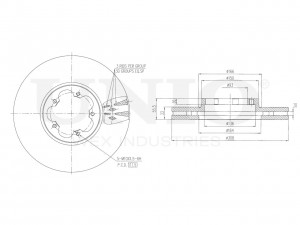 Диск тормозной передний BRD-20358 UNIO