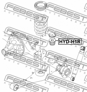 Отбойник рессоры задний HYUNDAI H-1/STAREX (TQ) 2007- HYD-H1R HYD-H1R FEBEST