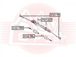 НАКОНЕЧНИК РУЛЕВОЙ FORD 2121TR 2121-TR ASVA