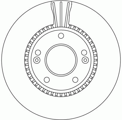 Диск тормозной передний HYUNDAI SONATA V, TUCSON, KIA SPORTAGE (JE_) DF4283 DF4283 TRW