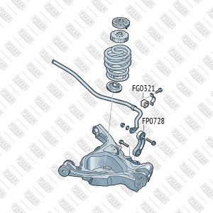 тяга стабилизатора заднего!\ Audi A6 04> FP0728 FIXAR