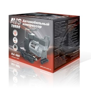 Компрессор автомобильный 40л/мин. 10атм. 14А 12V в прикуриватель Turbo AVS 43001 AVS