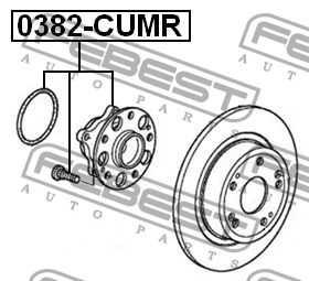 Ступица в сборе задняя HONDA ACCORD 08- 0382-CUMR 0382-CUMR FEBEST