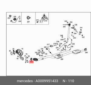 хомут глушителя!\ MB A 000 995 14 33 MERCEDES BENZ