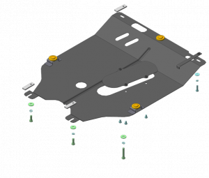 Защита картера NISSAN Micra (05-) MOTODOR 61402 MOTODOR