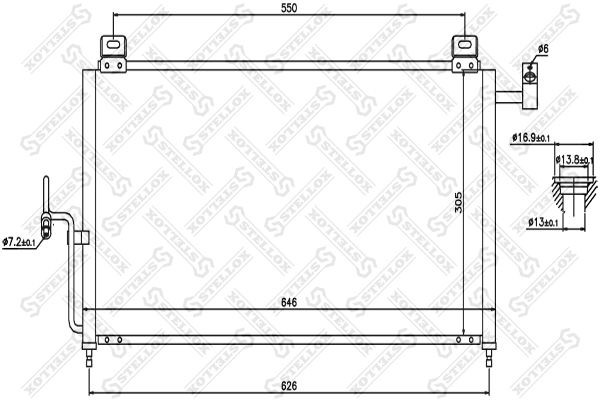 радиатор кондиционера!\ Mazda 323 1.4-2.0i/D 98> 10-45331-SX STELLOX