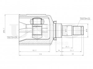 ШРУС внутренний CVJ-30073 UNIO
