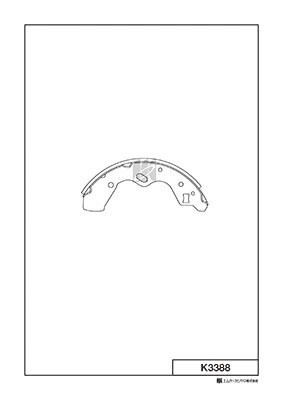 Колодки тормозные барабанные Mazda Demio 1.3i,1.5i 98- K3388 K3388 MK KASHIYAMA