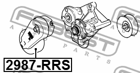 Ролик натяжной ПОДХОДИТ ДЛЯ Land Rover RANGE ROVER SPORT 2005-2009 2987-RRS 2987-RRS FEBEST