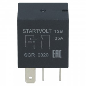 Реле 4-х контактное мини для а/м Lada Vesta/Vesta NG STARTVOLT 12V 35A SCR 0320 START VOLT