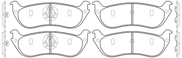 Колодки дисковые FORD Explorer 4.0 95-02/ LINCOLN Town Car 4.6 95-02 BP51379 BP51379 SB NAGAMOCHI