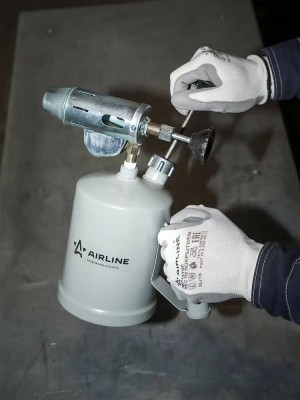 Лампа паяльная (горелка) бензиновая, 1,5L, серая (AGT-06) AGT-06 AIRLINE