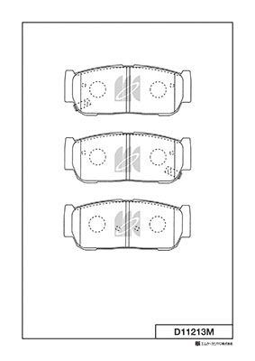 D11213M-01 1063 02 !колодки дисковые з.\ Kia Sorento, Ssansyong Kyron/Rodius 2.0 D11213M MK KASHIYAMA