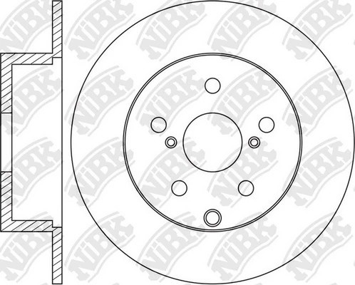 Диск тормозной TOYOTA Previa (01-) задний (1шт.) NIBK RN1616 NIBK