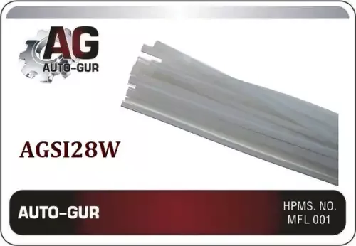 РЕЗИНКА ЩЕТКИ СТЕКЛООЧИСТИТЕЛЯ 710MM 28' СИЛИКОН+200% AGSI28W AGSI28W AUTO GUR