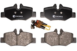 Тормозные колодки задние, Low Metallic C12CR0171 C12CR0171 CWORKS