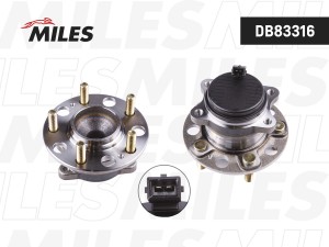Ступица с подшипником HYUNDAI SONATA/TUCSON /KIA /OPTIMA/SPORTAGE 15- зад. DB833 DB83316 MILES