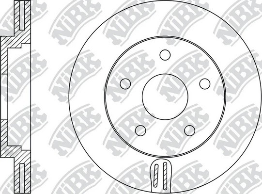 Диск тормозной FORD ESCAPE 2004 RN1520 RN1520 NIBK
