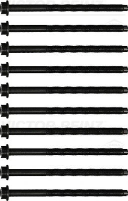 к-кт болтов ГБЦ! 10шт.\ Ford Fiesta/Ka/Fusion 1.3/1.6 96> 14-32203-01 VICTOR REINZ