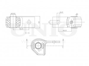 С/блок задний переднего нижнего рычага RMP-20106 UNIO