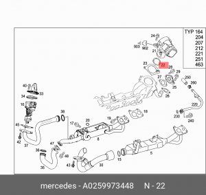 GL-CLASS X164 (2006-2012) A 025 997 34 48 MERCEDES BENZ