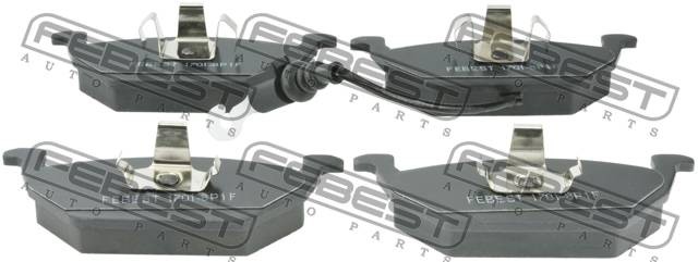 Колодки передние VW POLO SEDAN 1701-8P1F 1701-8P1F FEBEST