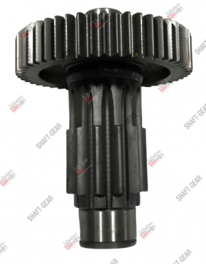 Вал промежуточный демультипликатора (L=225) короткий КПП 12JS, Маз, Камаз, Jac,  12JS200T1707051 SHAFT