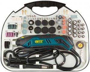 Гравер 130Вт 10000-35000об/мин. гибкий вал (кейс,комплект насадок) FIT 80598 FIT