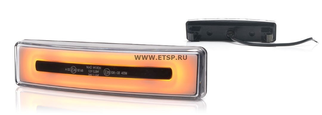 Фонарь габаритный «автопоезд» в козырек [светодиод] 12V/24V 1423 WAS