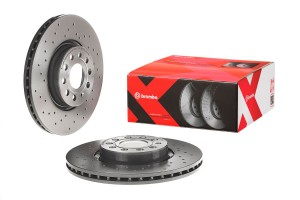 Диск тормозной AUDI A3 VW Golf 4,5 Passat,Tiguan перфорированный пер.вент. D=312 0997721X BREMBO