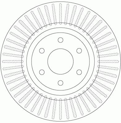 Диск тормозной передний NISSAN NAVARA (D40), PATHFINDER (R51) 17" (319мм) DF6425 DF6425 TRW