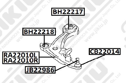 Пыльник опоры шаровой нижн NSSAN TEANA J32/L33 CB22014 CB22014 JIKIU